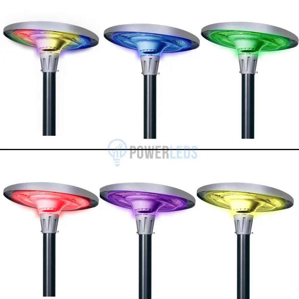 Lampa Led Solara Ufo 2200Lumeni Smart Cu Telecomanda Rgbwcct Solar Street Light