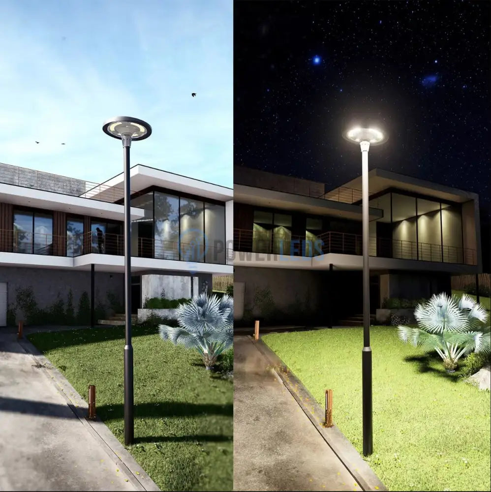 Lampa Led Solara Ufo 2200Lumeni Smart Cu Telecomanda Rgbwcct Solar Street Light