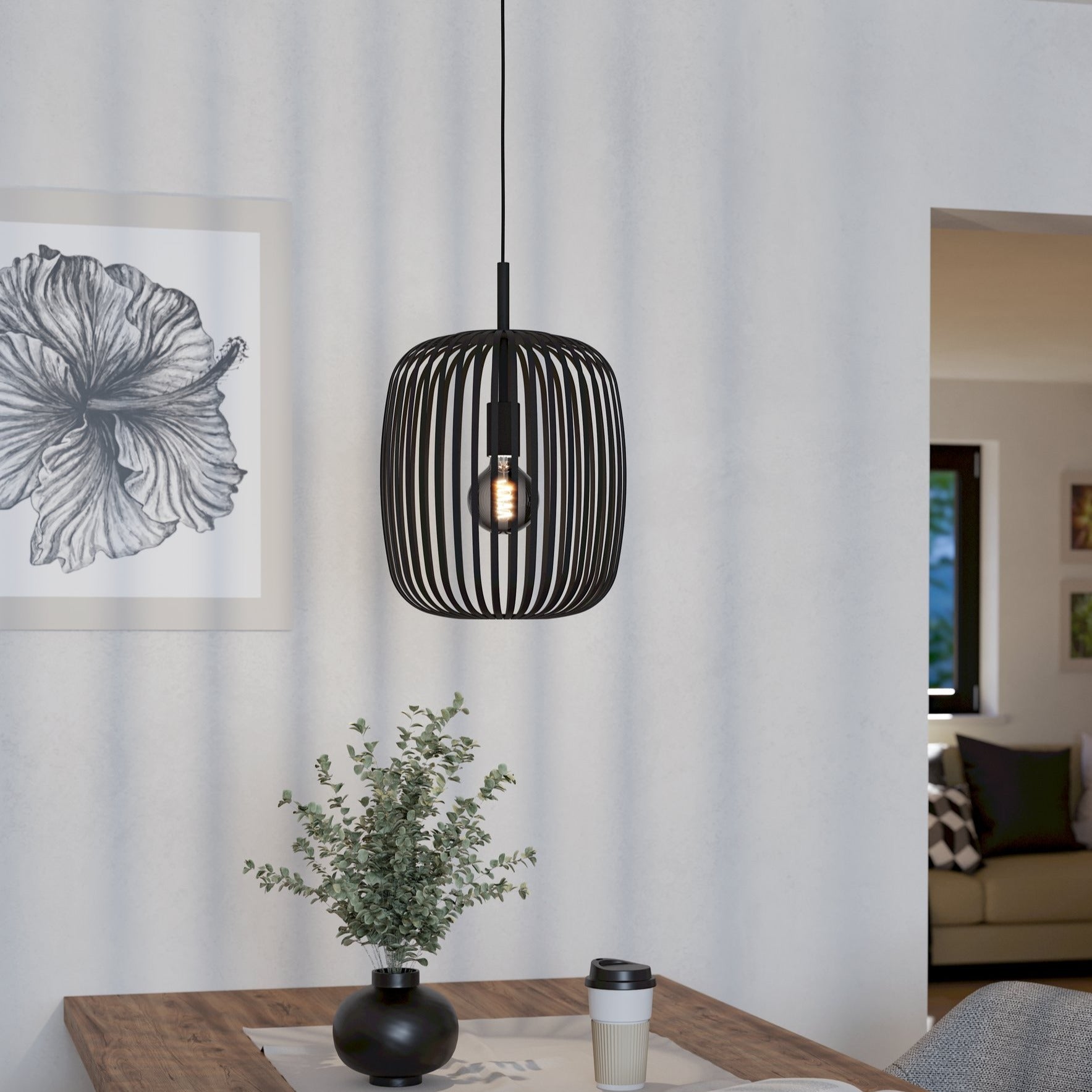 Pendul ROMAZZINA Black 110CM Eglo