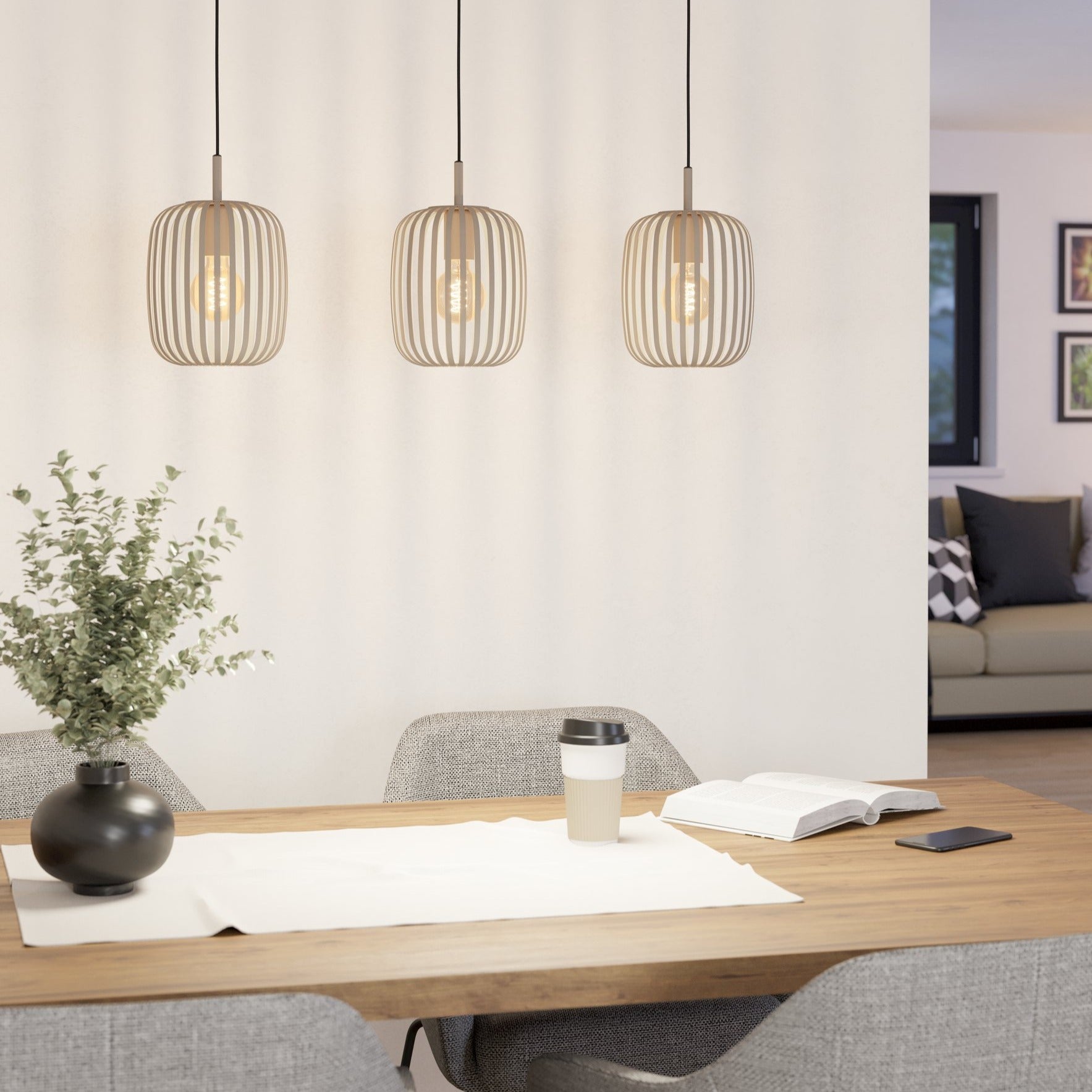 Lustra Suspendata ROMAZZINA 3xE27 Bej