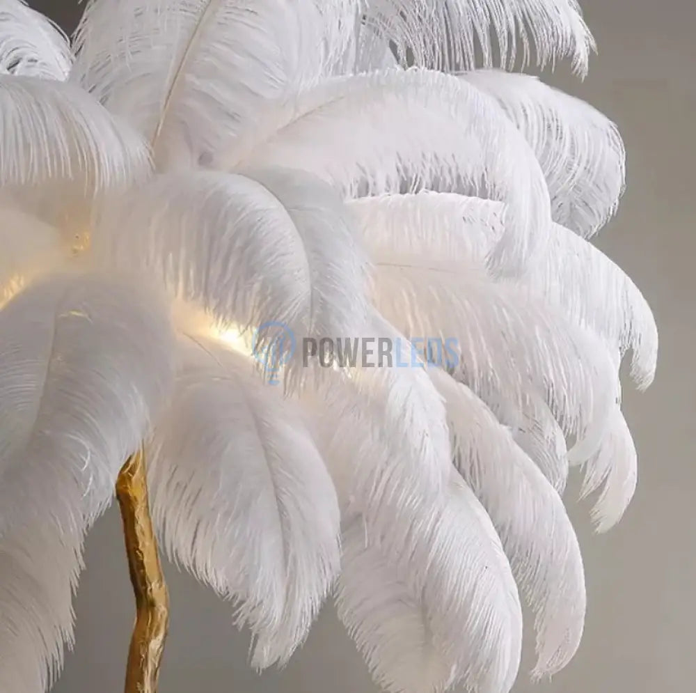 Lampadar Baroque Luxury Feathers White