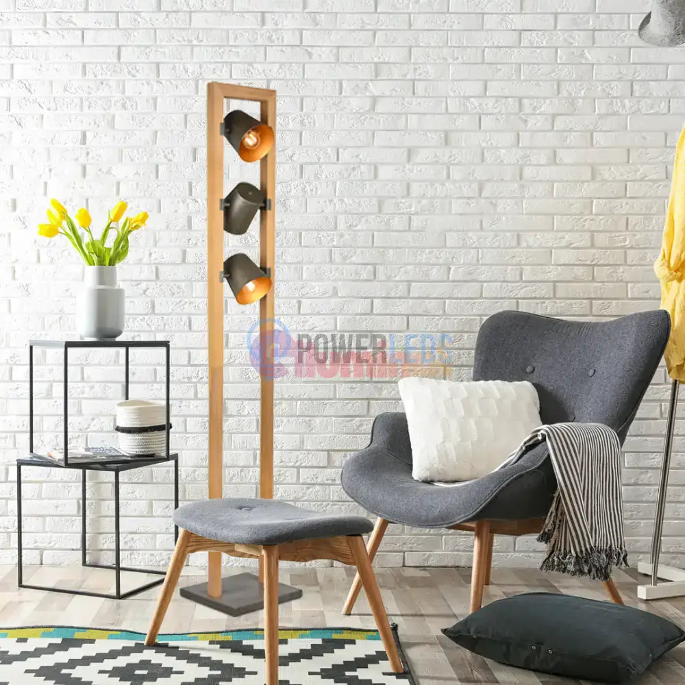 Lampadar BELL 150cm Lemn Design powerleds.ro