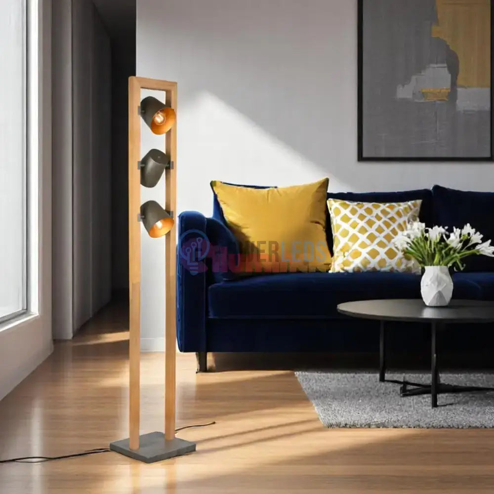 Lampadar BELL 150cm Lemn Design powerleds.ro