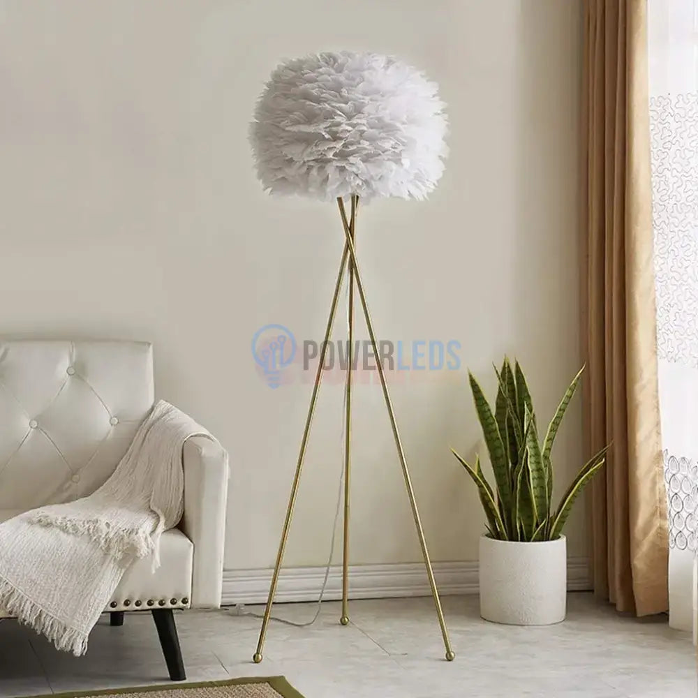 Lampadar Luxury Feather GOLD 160cm floorlamp