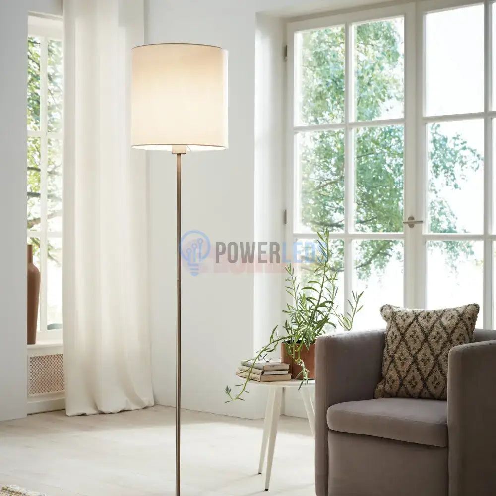 Lampadar PASTERI White & Silver 157.5CM Eglo