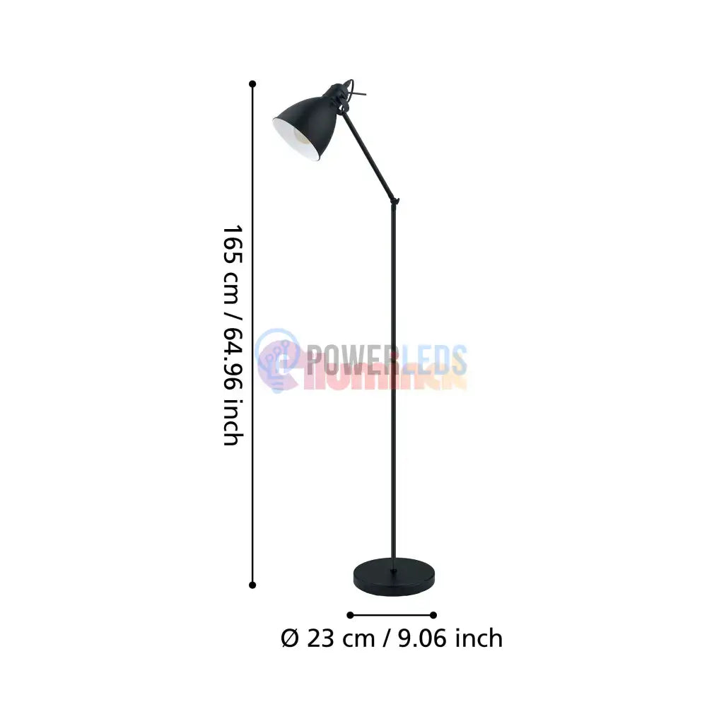 Lampadar PRIDDY Black 137CM Eglo