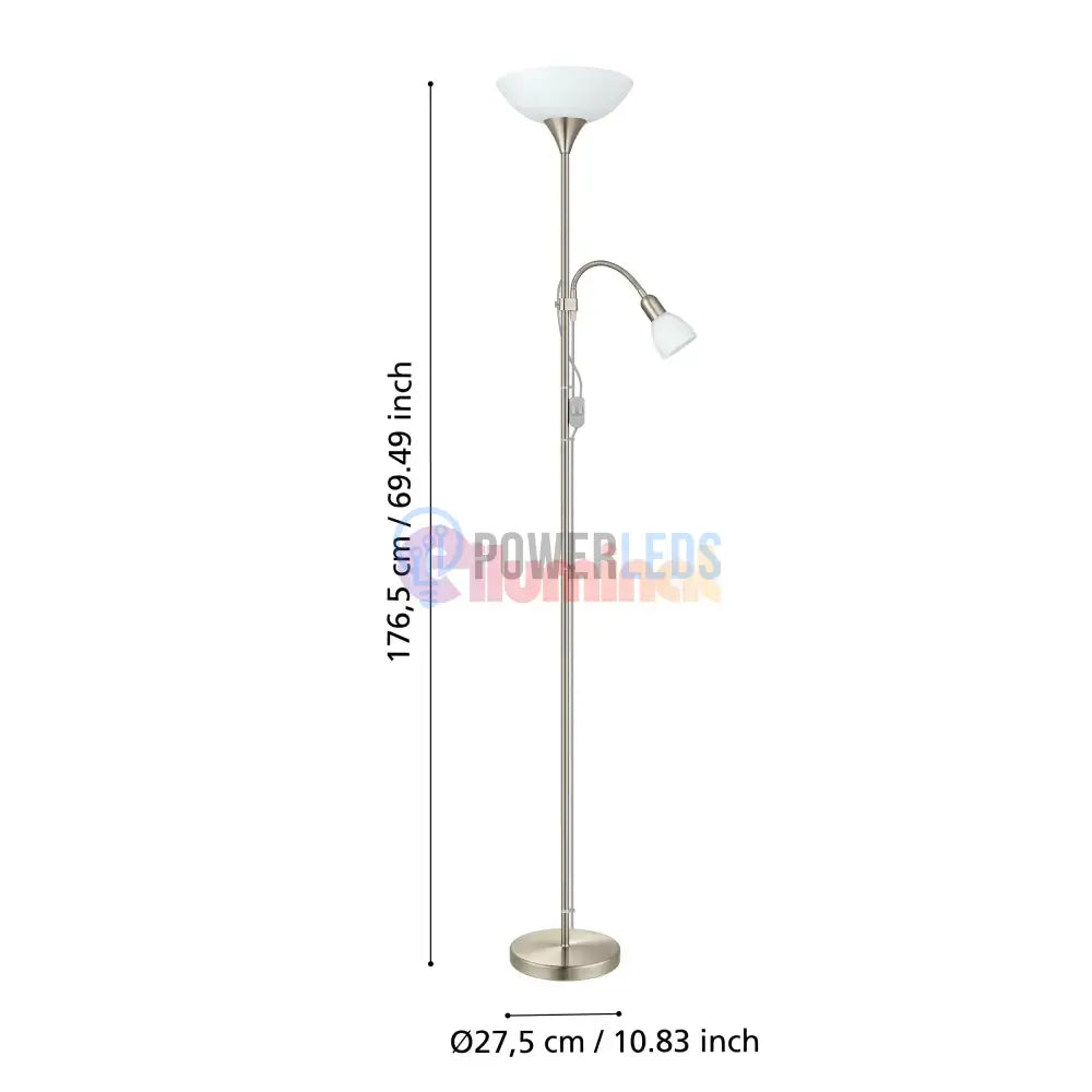 Lampadar UP 2 Silver 176.5CM Eglo