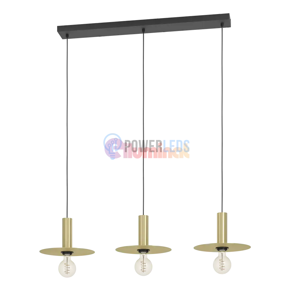 Lustra Vintage 3XE27 TRIANGLE Gold+Black (Copy) powerleds.ro
