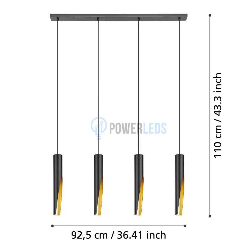 Lustra LED GU10 4X4.5W BARBOTTO 900873 powerleds.ro