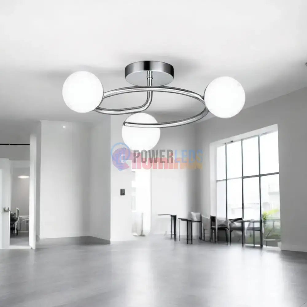 Lustra Abajur 3xE27 Chrome Elegance CHROME / ABAJUR Chandeliers