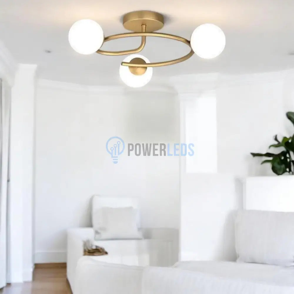 Lustra Abajur 3xE27 Gold Elegance AURIE / ABAJUR Chandeliers