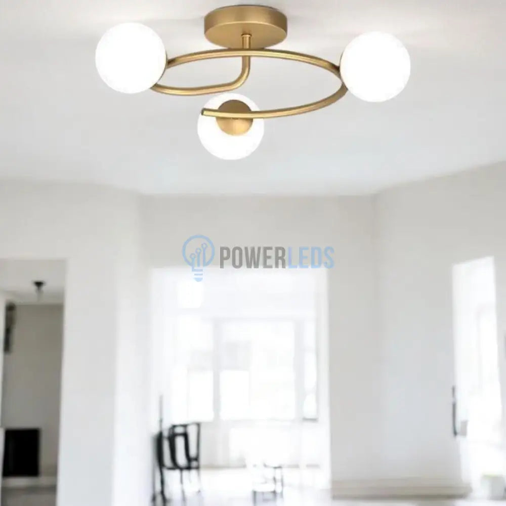Lustra Abajur 3xE27 Gold Elegance AURIE / ABAJUR Chandeliers