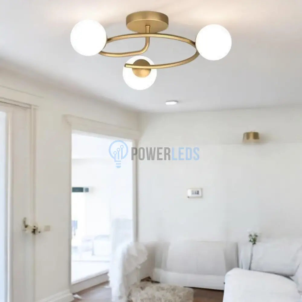 Lustra Abajur 3xE27 Gold Elegance AURIE / ABAJUR Chandeliers