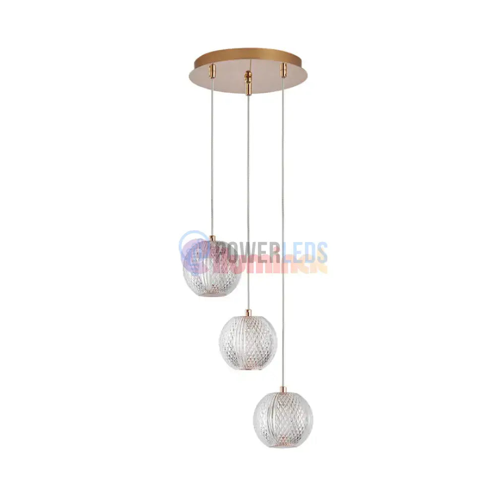 Lustra Abajur 3xG9 Gold powerleds.ro