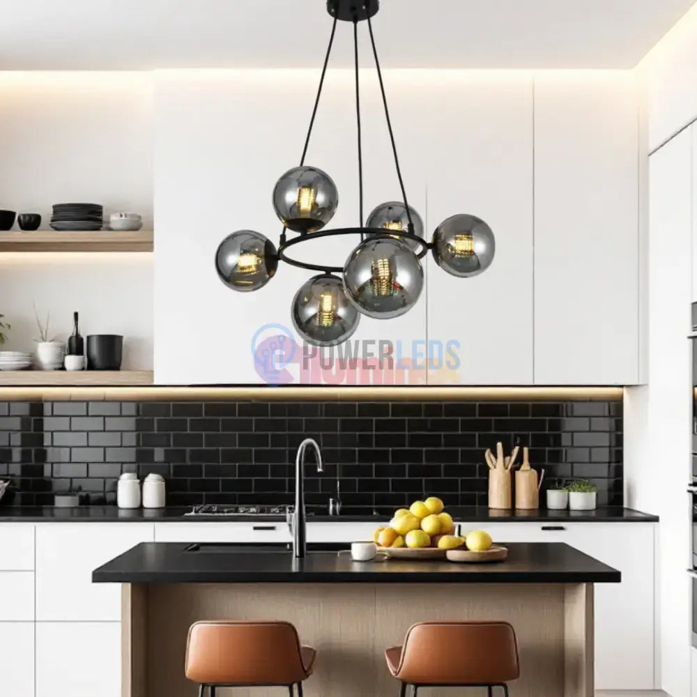 Lustra Abajur 6xE27 NovaLight - VP2413-6 powerleds.ro