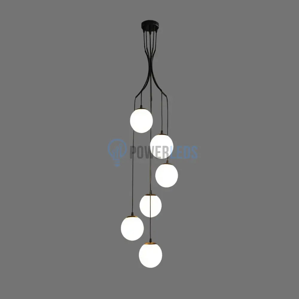 Lustra Abajur 6xE27 Saro Black Chandeliers