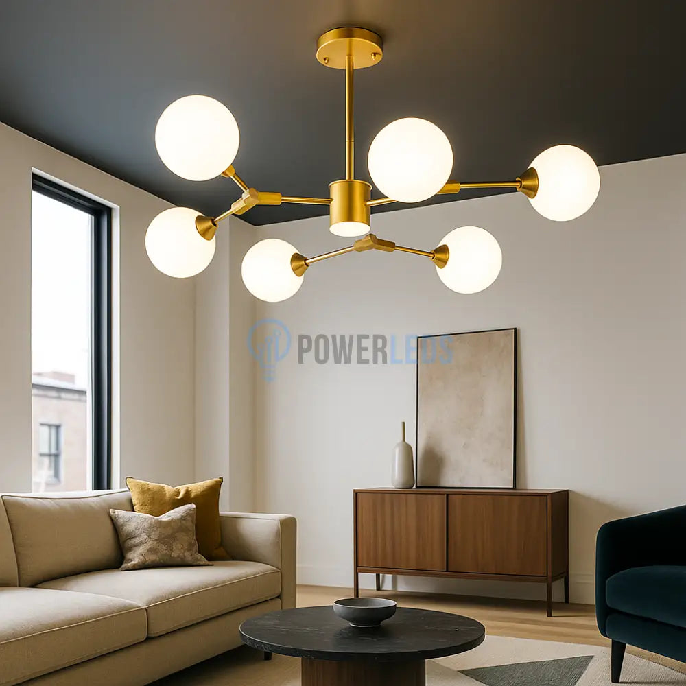 Lustra Abajur 6xG9 Auryn Gold Chandeliers