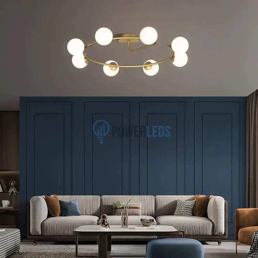  Lustra Abajur 8xE27 Gold Elegance powerleds.ro