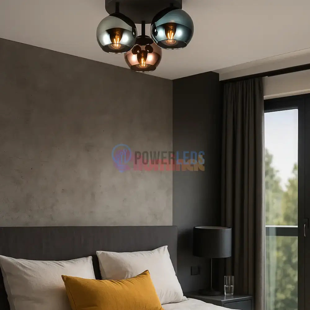 Lustra Abajur 3x E14 SHELDON powerleds.ro