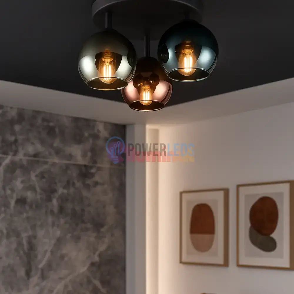 Lustra Abajur 3x E14 SHELDON powerleds.ro