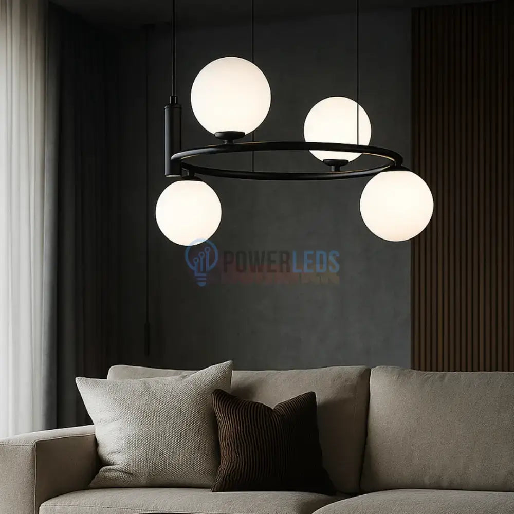 Lustra Abajur Avero 4xG9 BLACK NEAGRA / ABAJUR Chandeliers