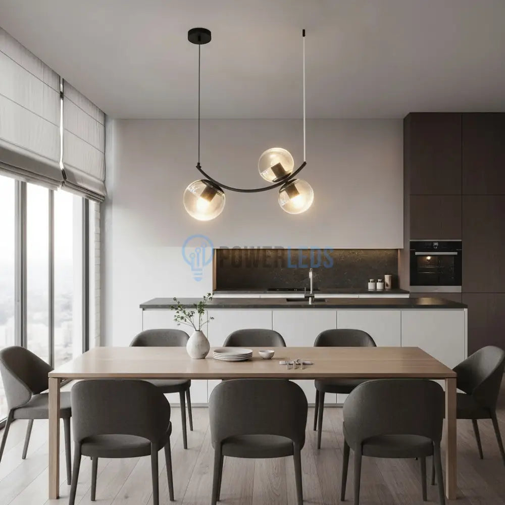 Lustra Abajur Ayra 3xE27 BLACK NEAGRA Chandeliers