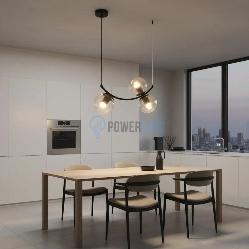 Lustra Abajur Ayra 3xE27 BLACK NEAGRA Chandeliers