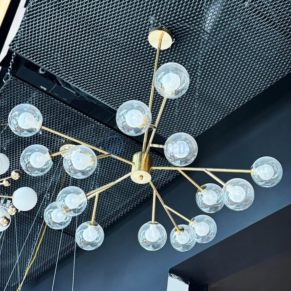 Lustra Abajur BERGAMO Gold 15xG9 powerleds.ro