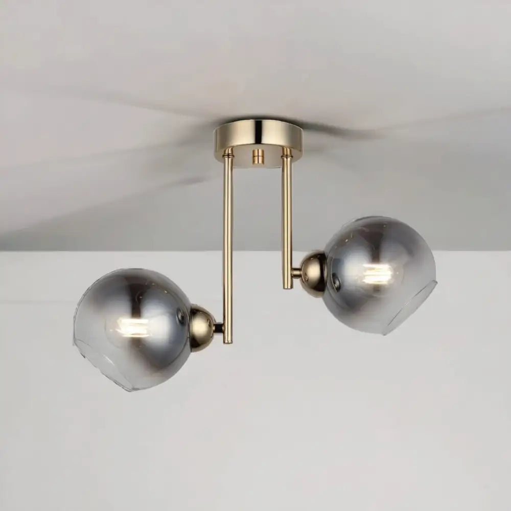 Lustra Abajur Fumuriu Aplicata 2Xe27 Mx413-2 Chandeliers