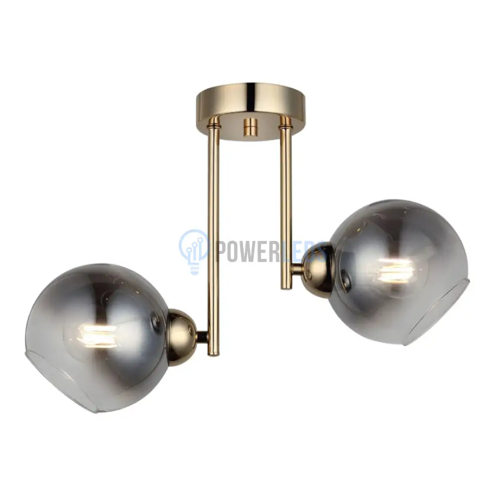 Lustra Abajur Fumuriu Aplicata 2Xe27 Mx413-2 Chandeliers