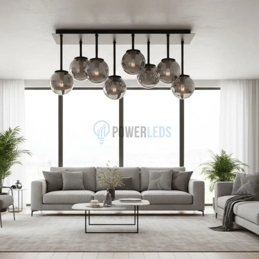 Lustra Abajur Fumuriu Black Rivendell NEAGRA / ABAJUR Chandeliers