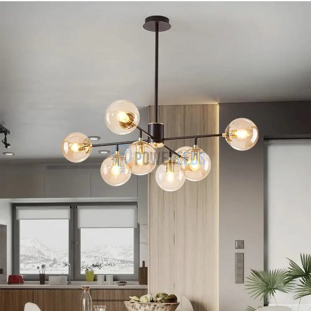 Lustra Abajur Fumuriu Cairo 8Xe27 Chandeliers
