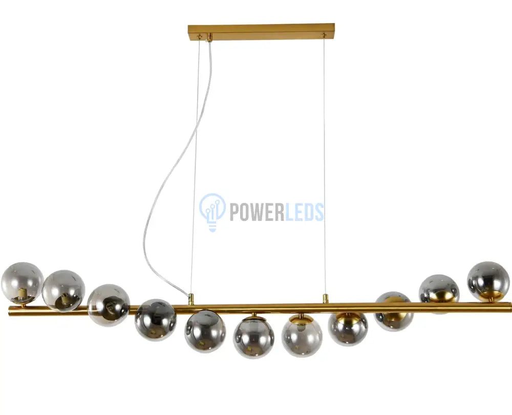 Lustra Abajur Fumuriu Gold Liniara Dx220-11 Chandeliers