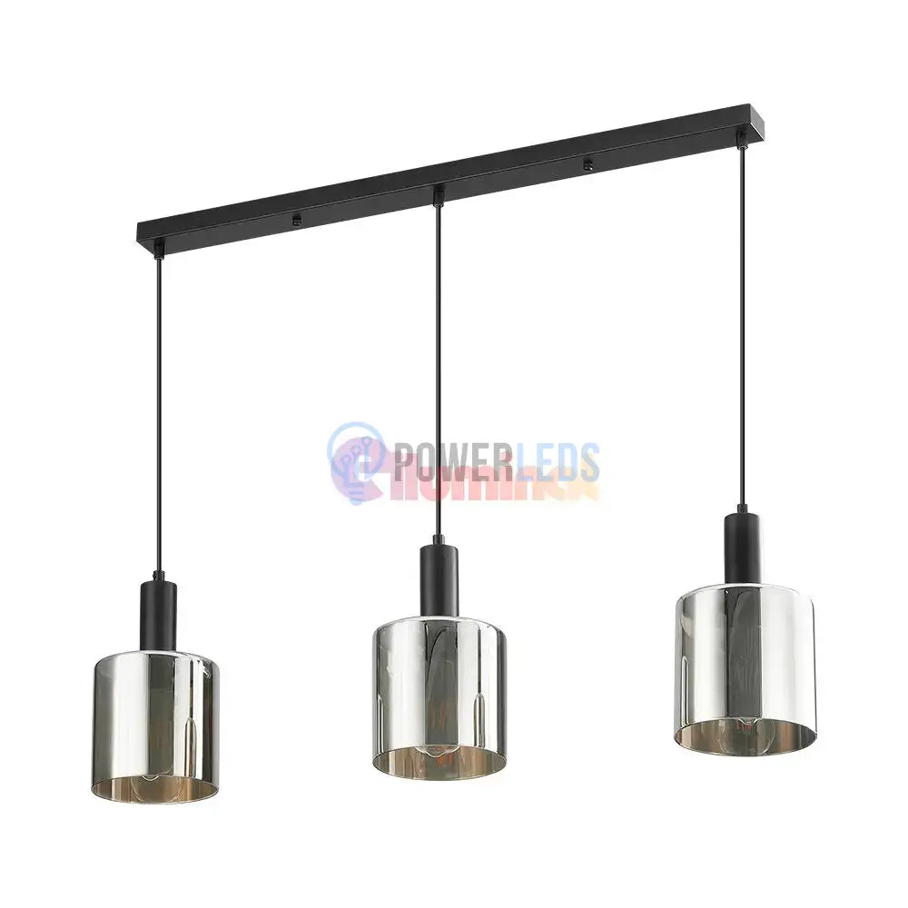 Lustra Abajur Fumuriu SAVIO Suport Liniar 3xE27 powerleds.ro