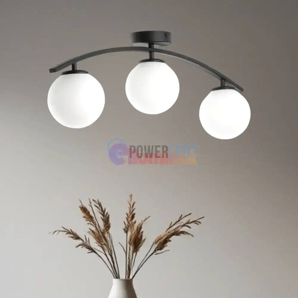 Lustra Abajur MAT 3xE27 Arc Halo powerleds.ro