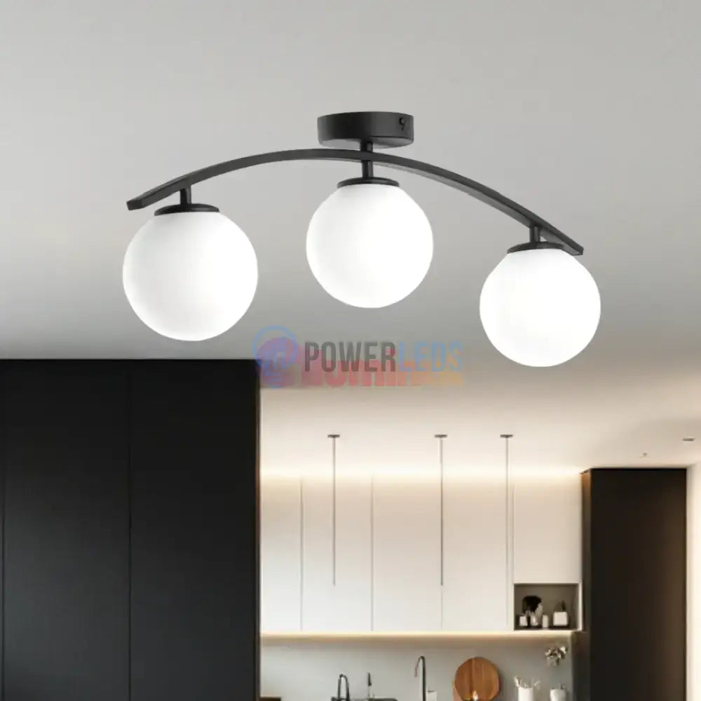 Lustra Abajur MAT 3xE27 Arc Halo powerleds.ro