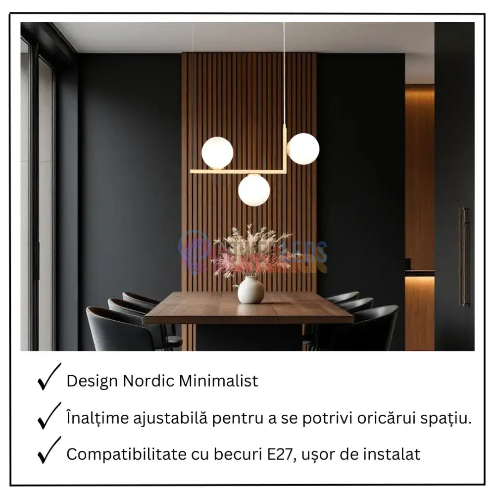 Lustra Abajur 3xG9 Nordic Glow - 8873-3 powerleds.ro
