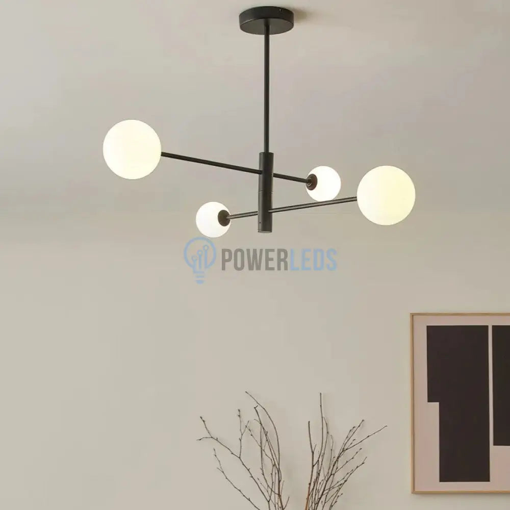 Lustra Abajur Mat Black 4Xe27 - 8837/4 Chandeliers
