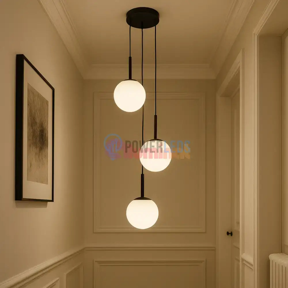 Lustra Abajur Mat Black LUXURY Staircase 3XE27 powerleds.ro