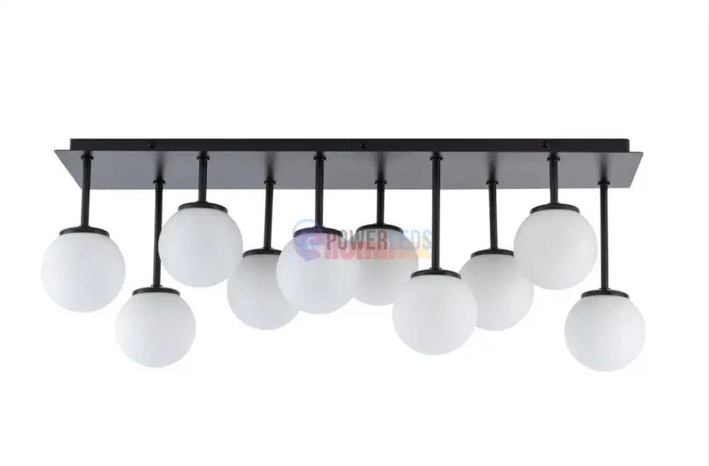 Lustra Abajur Mat Black Rivendell powerleds.ro