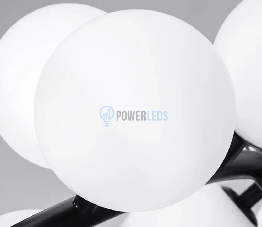 Lustra Abajur MAT Black Rotunda 45xG9 103CM powerleds.ro