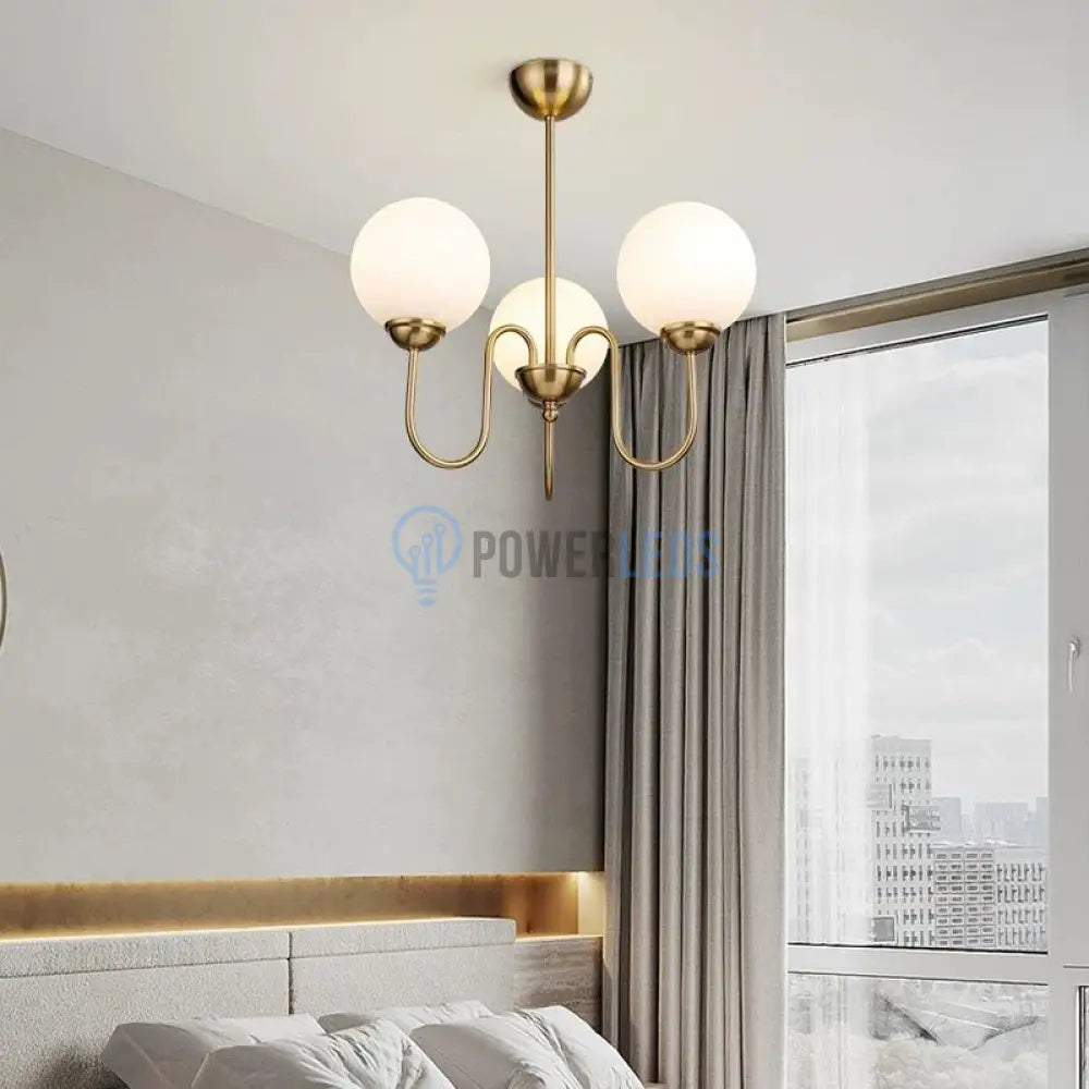 Lustra Abajur MAT GOLD 3XE27 DX2411-3 AURIE / ABAJUR Chandeliers