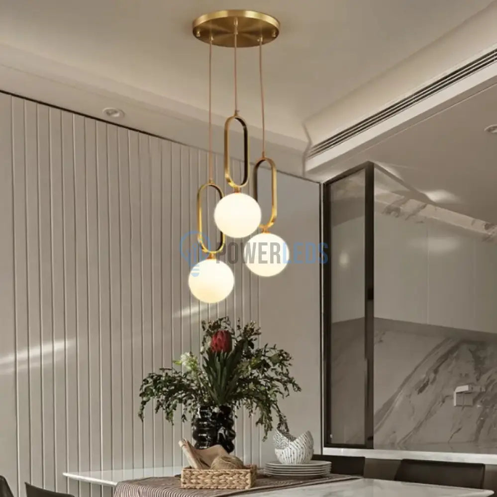 Lustra Abajur Mat Gold 3Xe27 Mx152-3 Chandeliers