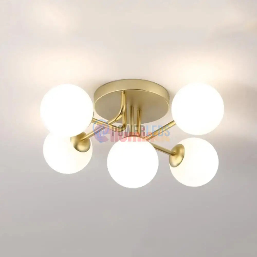  Lustra Abajur 5xE27 GOLD 7316-5 powerleds.ro