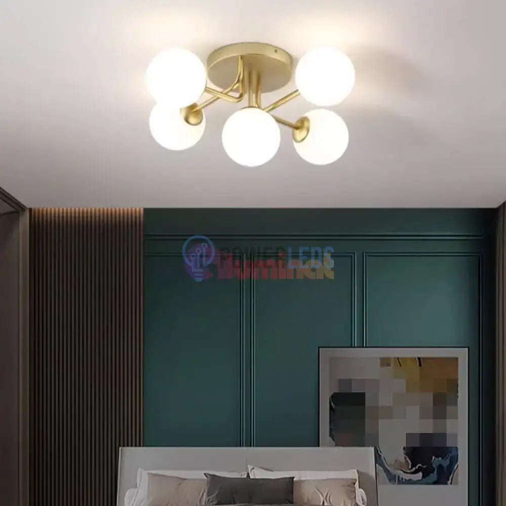  Lustra Abajur 5xE27 GOLD 7316-5 powerleds.ro