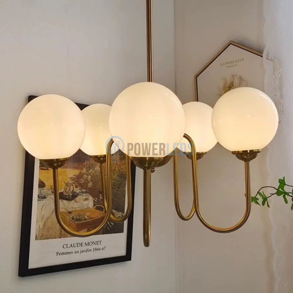 Lustra Abajur MAT GOLD 5XE27 DX2411-5 AURIE / ABAJUR Chandeliers