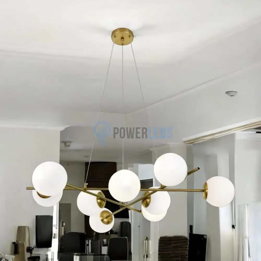 Lustra Abajur MAT GOLD 9xE27 F0010/9 AURIE / ABAJUR Chandeliers