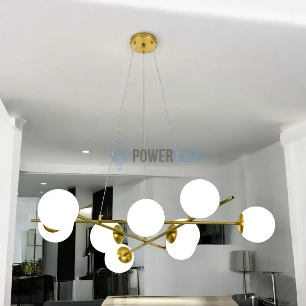 Lustra Abajur MAT GOLD 9xE27 F0010/9 AURIE / ABAJUR Chandeliers