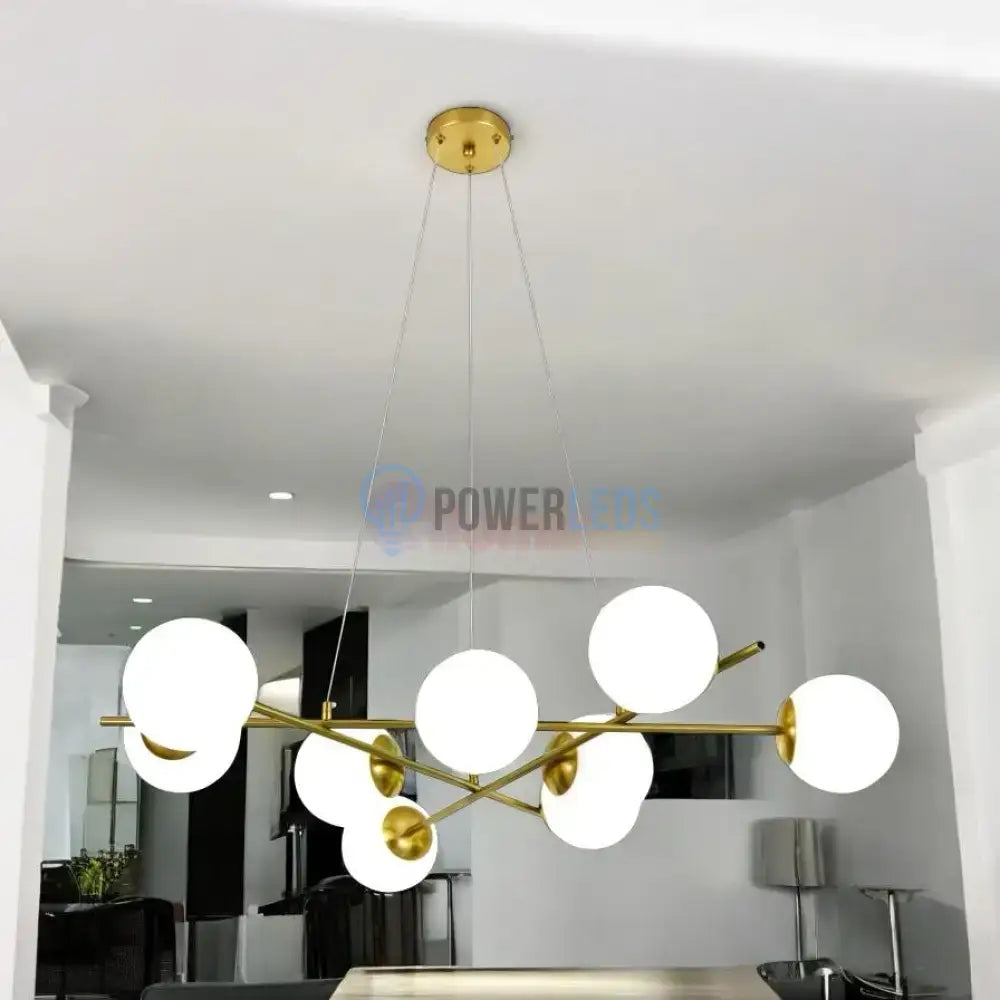 Lustra Abajur MAT GOLD 9xE27 F0010/9 AURIE / ABAJUR Chandeliers