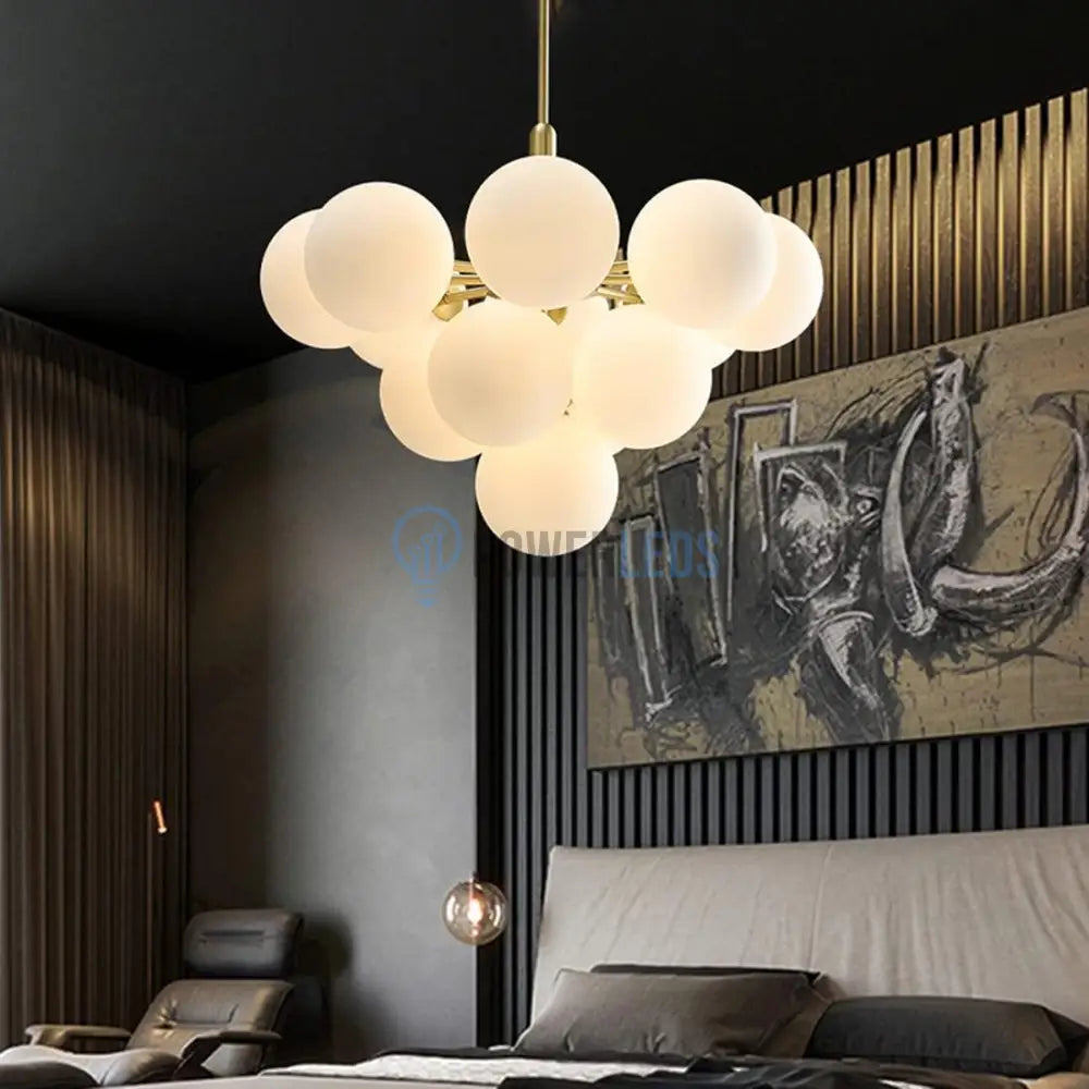 Lustra Abajur Mat Gold Dx2410-13 Chandeliers